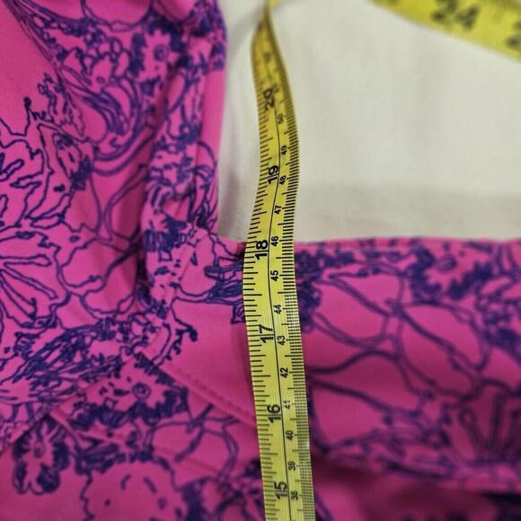 The North Face Full Zip Jacket Women S P Apex Bionic Floral Pink Soft Shell - Picture 9 of 10